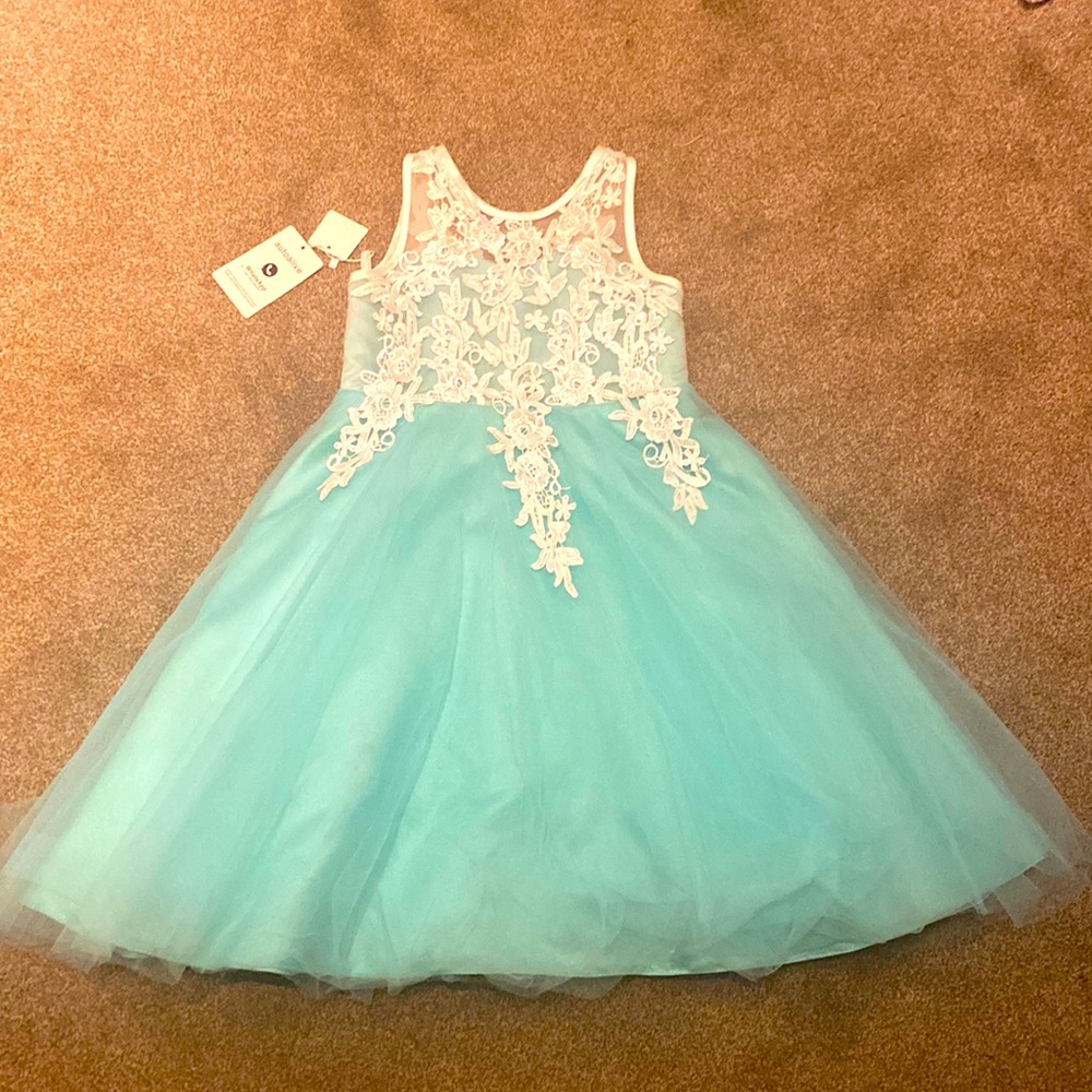 Kids size 8 Teal Dress